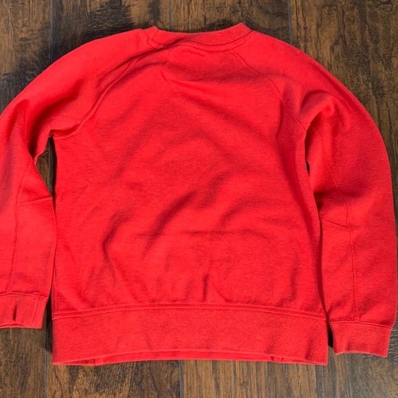 Boys Nike Tech Crew Fleece Red Heather Medium - Picture 4 of 4